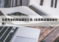 北京专业的网站建设公司（北京网站建设排行榜）